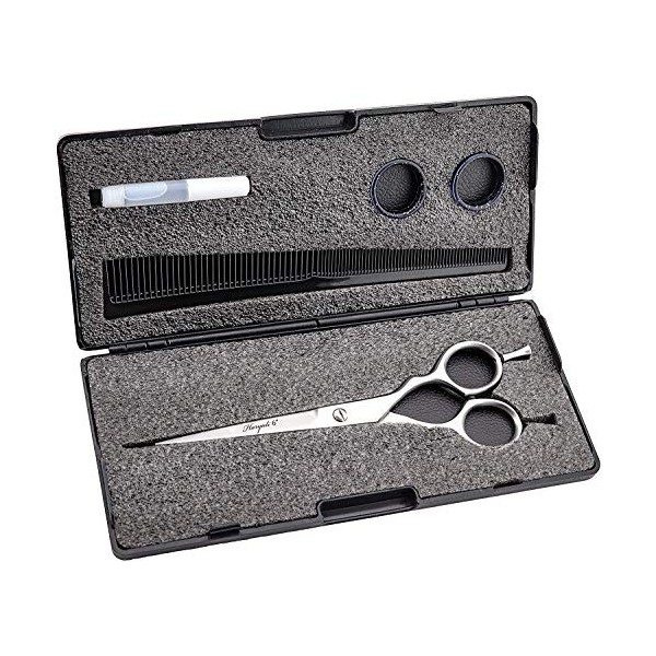 Ciseaux de coiffeur - 15,4 cm - Pour homme et femme - Kit de soins