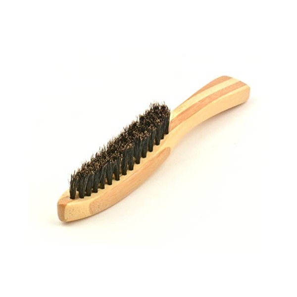 minkissy 2 Pièces Bois Barbe Moustache Cire Peigne Barbe Style Brosse Barbe Huile Brosse Barbe Redressage Peigne Outils Pour 