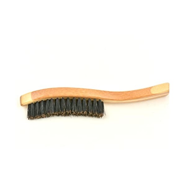 minkissy 2 Pièces Bois Barbe Moustache Cire Peigne Barbe Style Brosse Barbe Huile Brosse Barbe Redressage Peigne Outils Pour 