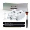 Aokitec Capteur de Dip Powder - Kit portable pour vernis en poudre avec deux plateaux de rangement pour la poudre de trempage
