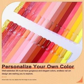 Lavender Violets 20 Pcs Dip Powder Kit de vernis à ongles pour débutants 16 couleurs Base Top Coat, ctivateur,Brush Saver pou