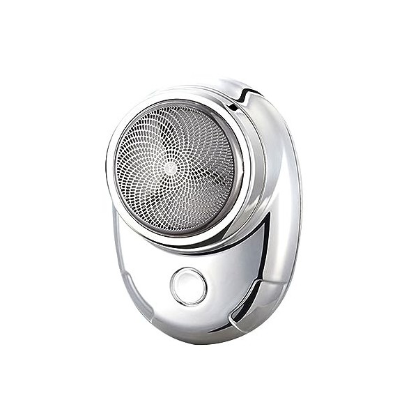 Speakmon Mini rasoir électrique rechargeable par USB, rasoir turbo triple lame, tondeuse à barbe compacte et portable, facile