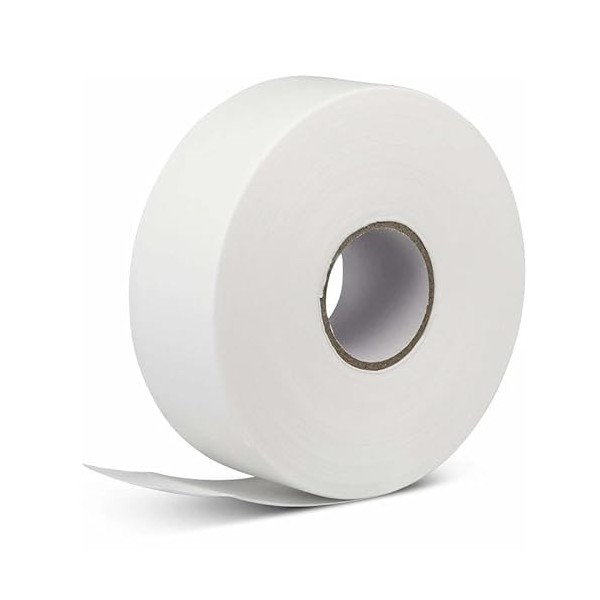 LALILL Non-Tissé sur 1 Rouleau pour Cire - WAX, Blanc, 100 m x 7 cm - Rouleau de Non-Tissé pour Cire Chaude, Cire au Sucre, P