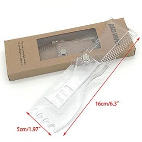 Pochoir de façonnage de barbe pour boucin, moustache, pattes, poils du visage, guide de toilettage pour homme