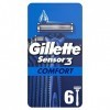 Gillette Sensor3 Comfort, Rasoirs Jetables Pour Homme, Rasoirs Pour Homme Avec Bande Lubrifiante, Lot De 6