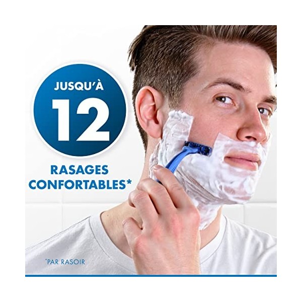 Gillette Sensor3 Comfort, Rasoirs Jetables Pour Homme, Rasoirs Pour Homme Avec Bande Lubrifiante, Lot De 6