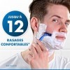 Gillette Sensor3 Comfort, Rasoirs Jetables Pour Homme, Rasoirs Pour Homme Avec Bande Lubrifiante, Lot De 6