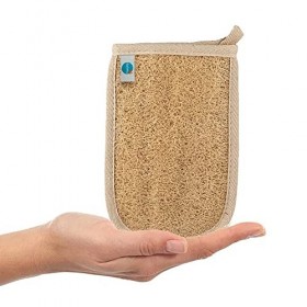 Balmy Naturel Gant éponge de bain en coton Luffa avec peeling anti-cellulite