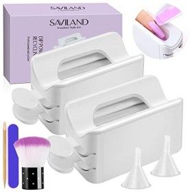 Saviland Lot de 7 outils de démarrage pour poudre de trempage - Outils de poudre de trempage pour poudre de trempage - Kit de