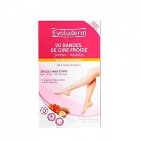 20 Bandes Dépilatoires de Cire Froide - Jambes & Aisselles - 20 bandes