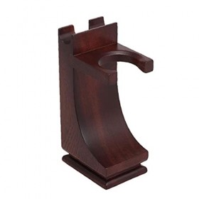 Yililay Blaireau Support Rasoir Porte en Bois avec Base antidérapante pour Le Stockage Blaireaux Rasoirs