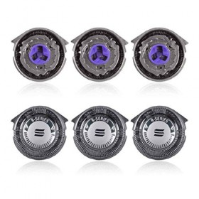 Momola Têtes de Rechange à Double Précision HQ8-3PCs Système de Coupe de Précision à Double Lame pour Philips Norelco Rasoirs