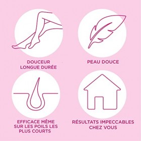 Veet - Bandes de Cire Froide Maillot Nectarine x8 et Bandes de Cire Froide Corps & Jambes Peaux Sensibles x40 8 Bandes Maill