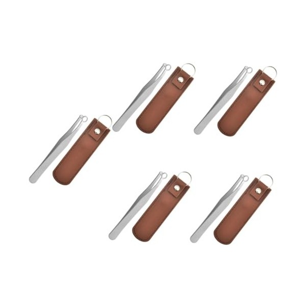 POPETPOP 2 Ensembles Nez Rond Nez Clipper Pince À Tête Ronde Pince À Sourcils Nasale Doublures Pour Hommes Épilateurs Nez Cos