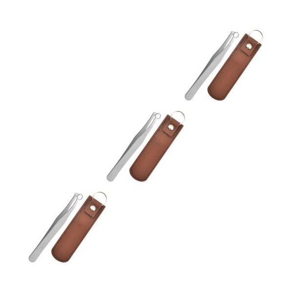 POPETPOP 2 Ensembles Nez Rond Nez Clipper Pince À Tête Ronde Pince À Sourcils Nasale Doublures Pour Hommes Épilateurs Nez Cos