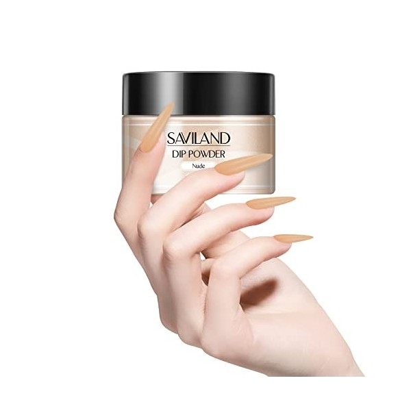 Saviland Dip Powder,Acrylique Ongle-Ensemble de poudre à tremper pour ongles, poudre à tremper 30 g/1,06 oz Poudre à tremper 