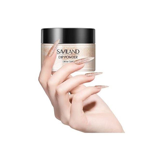 Saviland Dip Powder,Acrylique Ongle-Ensemble de poudre à tremper pour ongles, poudre à tremper 30 g/1,06 oz Poudre à tremper 