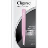 Cliganic Pince à épiler inclinée de précision 2.0 rose | Pince à épiler professionnelle pour homme et femme | Acier inoxydabl