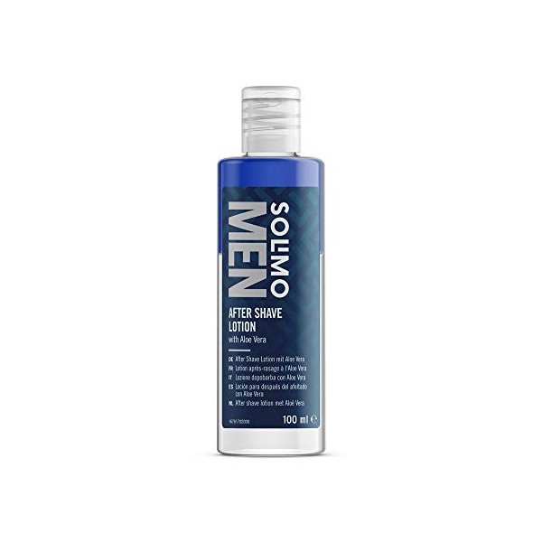 Marque Amazon - Solimo Men Lotion après-rasage, 4 x 100ml