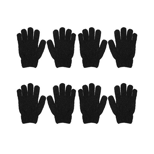 FOMIYES 4 Paires De Gants De Gommage Du Épurateur De Bain Pour Le Corps Mitaines Visage Éponge Gants De Bain Éponges De Bain 