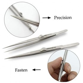 minkissy 2 Pièces 5D Outil Kits DArtisanat En Acier Inoxydable Coude En Acier Inoxydable Bijoux Droits En Acier Inoxydable P