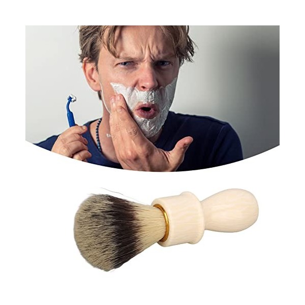 Blaireau, Blaireau pour Hommes, épingles à Raser Blaireau pour Hommes Blaireau Salon de Coiffure une Poignée Ergonomique Acce