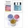 6 Couleur Trousse À Ongles en Poudre, Manucure pour Ongles Français Kits De Nail Art Dip Nail Powder Kit pour Le Salon Et La 