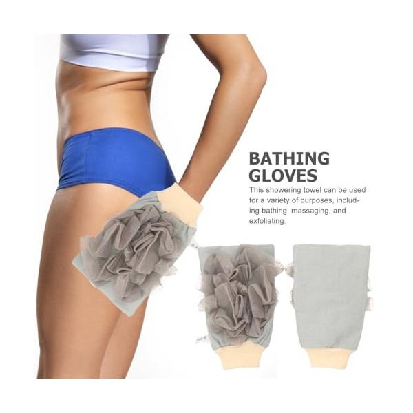 POPETPOP Épurateurs De Serviettes Exfoliantes Gants De Bain Outils Exfoliants Pour Le 2 Pièces