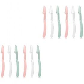 GLEAVI 12 Pcs Pliant Rasoir De Sourcils Outils Rasoirs Femmes Rasoir De Sourcils Outil De Maquillage Tondeuse Rasoir À Sourci