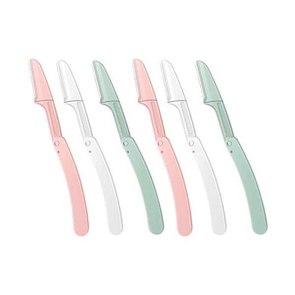 GLEAVI 12 Pcs Pliant Rasoir De Sourcils Outils Rasoirs Femmes Rasoir De Sourcils Outil De Maquillage Tondeuse Rasoir À Sourci