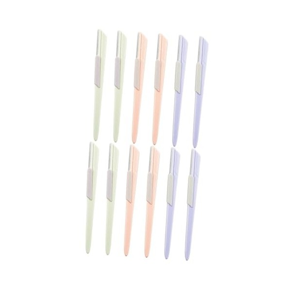 minkissy 6 Pcs En Acier Inoxydable Sourcil Visage Rasoir Shapers Sourcils Cheveux Rasoirs Sourcil Visage Rasoir Visage Rasoir