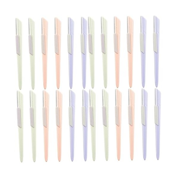 minkissy 6 Pcs En Acier Inoxydable Sourcil Visage Rasoir Shapers Sourcils Cheveux Rasoirs Sourcil Visage Rasoir Visage Rasoir