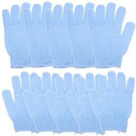 POPETPOP 10 Pièces Gants De Bain À Cinq Doigts Massage Exfoliant Corps Épurateur Éponge De Bain Pour Bébé Gant De Bronzage Au