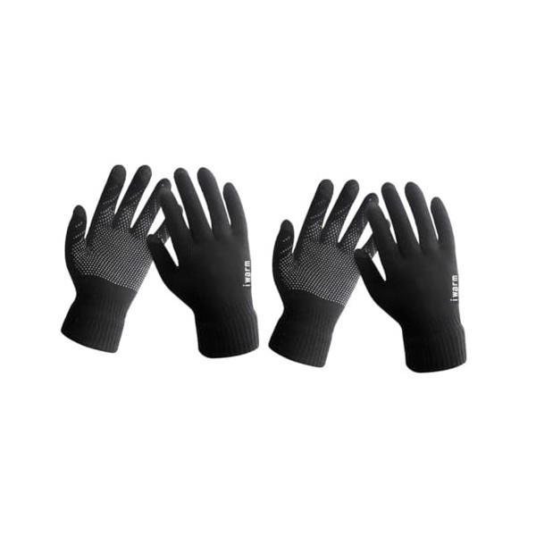 Mobestech 2 Pièces Gants Coupe-Vent Gants De Téléphone Portable Gants Unisexes Gants pour Écran Tactile Gants De Téléphone Po