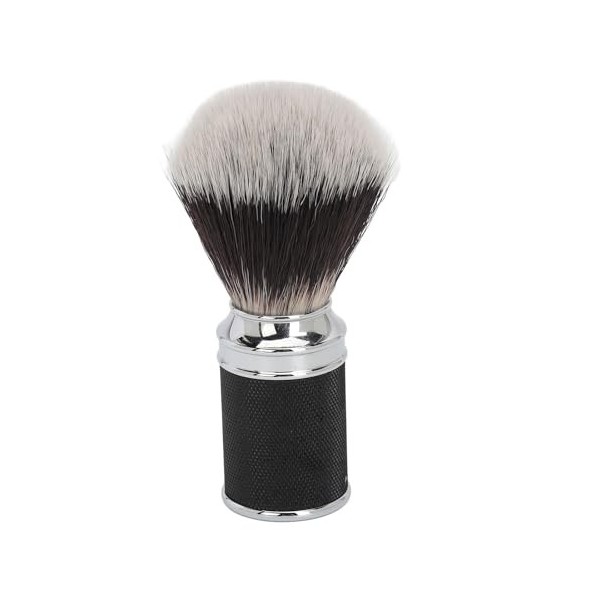 Brosse de Nettoyage de Barbe, Mousse Améliorée, Poils en Nylon Doux, Conception Ergonomique, Poignée en Alliage Daluminium, 