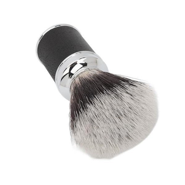 Brosse de Nettoyage de Barbe, Mousse Améliorée, Poils en Nylon Doux, Conception Ergonomique, Poignée en Alliage Daluminium, 