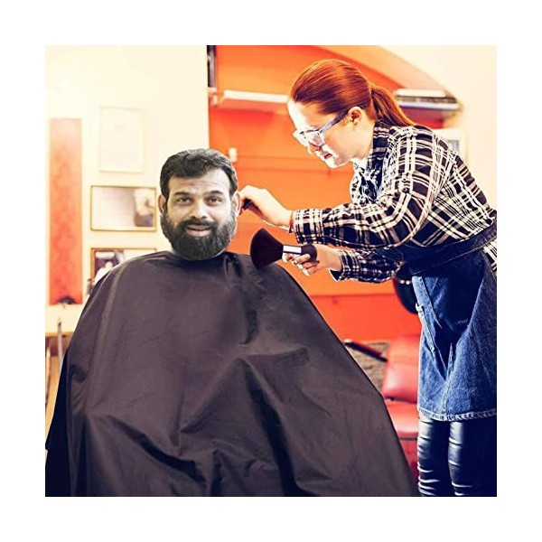 Cape de barbier imperméable pour homme - Cape de coupe de cheveux