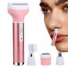 Rasoir électrique | Rasoir électrique pour cheveux Lady Razors,Tondeuse bikini électrique multifonctionnelle 4 en 1 pour le v