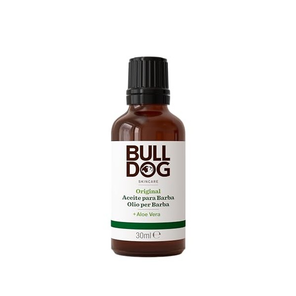 Bulldog Soin visage pour homme Huile de rasage marron