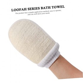 FOMIYES 2 Pièces Gants De Luffa Exfolier Spa Gants De Massage Douche Gant Exfoliant Luffa Gant De Bain Éponge Exfoliante Spa 
