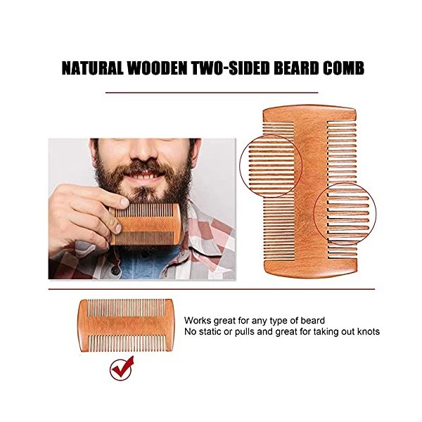 Kits De Coiffure De Barbe Pour Hommes 4 En 1, Ciseaux à Barbe Professionnels, Peigne Pliant à Moustache, Façonneur De Barbe M