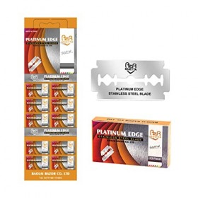 FIOERDTUIE Lames de rasoir pour hommes tranchante en acier inoxydable barbe rasage précis et propre accessoires de rasage vis