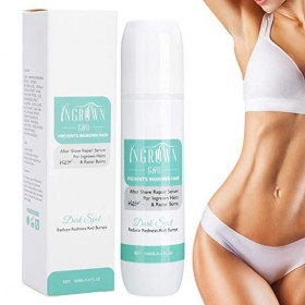 100 ml solution de poils incarnés, solution dinhibiteur de croissance de la barbe, sérum réparateur après rasage pour les br