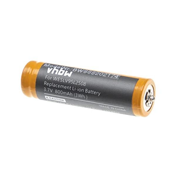 vhbw Batterie Compatible avec Panasonic ER-GP80, ER-LV9, ER-LV9C, ER-SB60, ES-8043 Rasoir Tondeuse électrique 800mAh, 3,7V, 