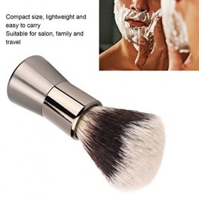 Blaireau de Rasage pour Barbe, Blaireau de Rasage pour Hommes de Salon, Brosse Nettoyante pour Barbe en Nylon, Brosse à Barbe
