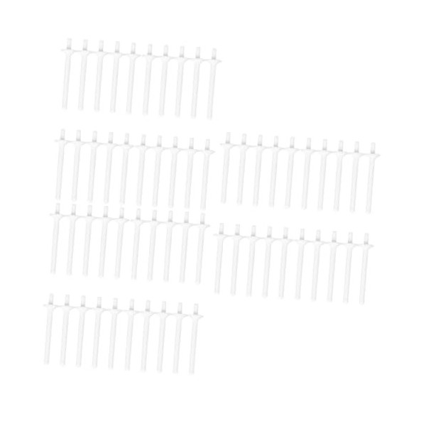 FOMIYES 60 Pcs De Cire En Plastique Bâtons De Cire Pour Cheveux Bâtons DÉpilation Nasale Spatule Pour Le Visage Hommes Costu