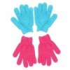 FRCOLOR Lot de 4 gants de bain exfoliants pour le café - Serviette pour le corps - Gant de bain exfoliant - Gant de douche - 