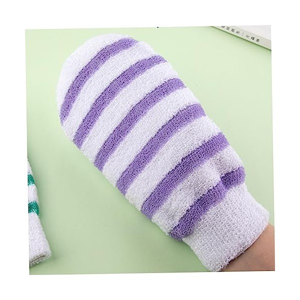 FRCOLOR 3 Pièces Mitaines De Bain Femmes Visage Mitaines Luffa Gants Gommage Massage Pour Éponge Gommage Peau Nettoyage Douch