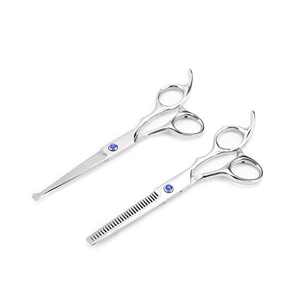 Ensemble de Ciseaux Amincissants Professionnels pour Coupe de Cheveux, pour Coiffure Familiale, Aspect Naturel, Tranchants, e