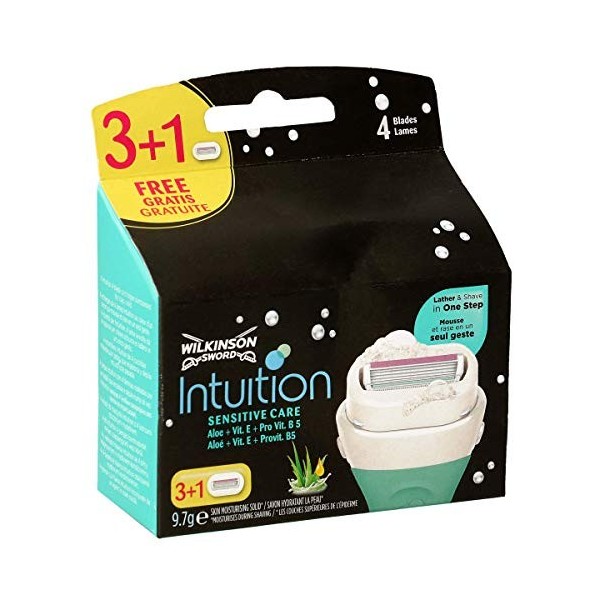 Wilkinson Sword Wk Intuition Plus  Lames pour Rasoir 4 Unités